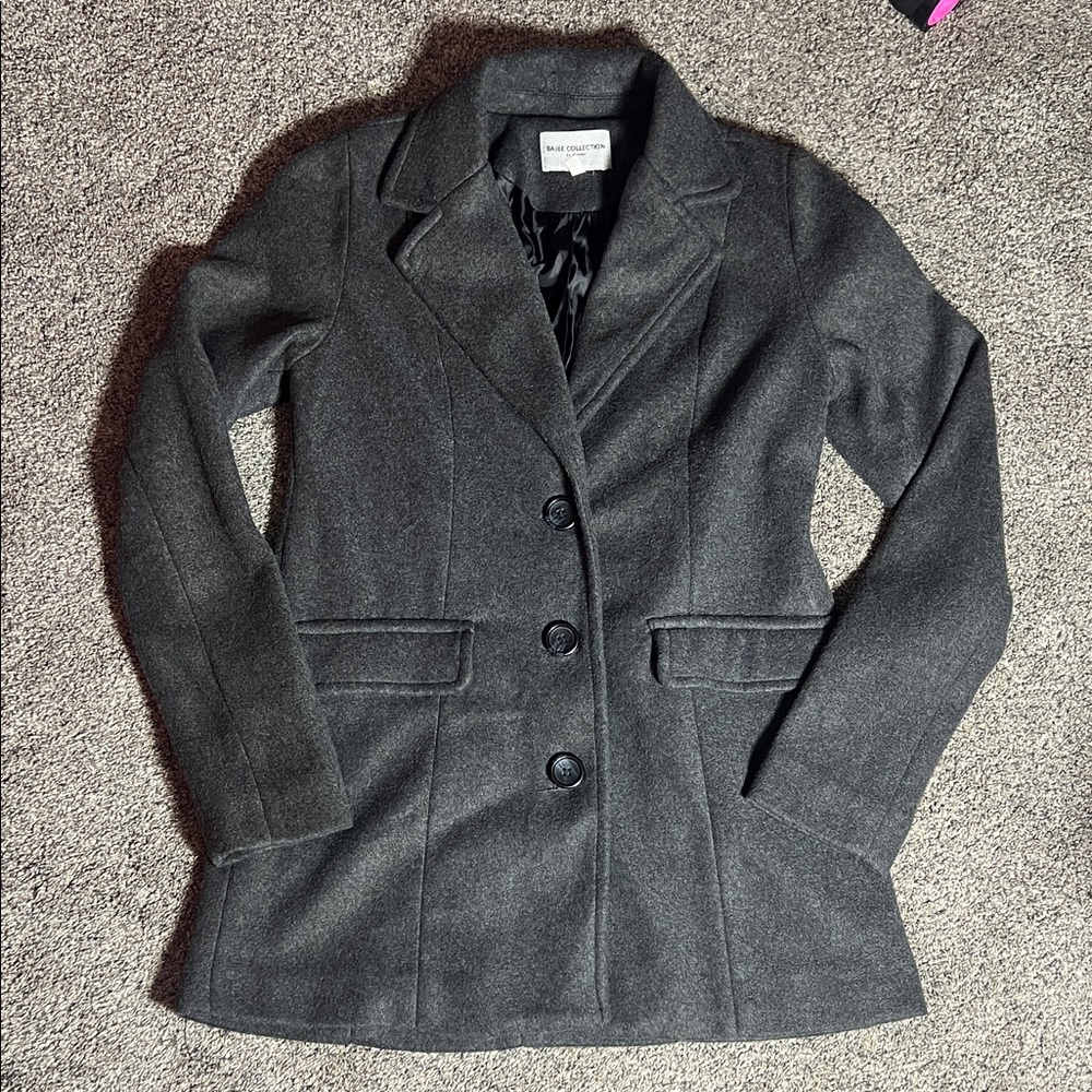 EUC Bajee Collection Sophisticated Charcoal Blazer